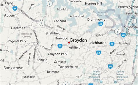 croydon nsw 2132|road map of croydon.